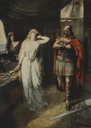 Die beiden standen schweigend und sahen sich an, aus 